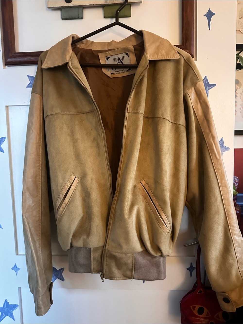 Italian A Collezioni Vintage Suede & Leather Jacket